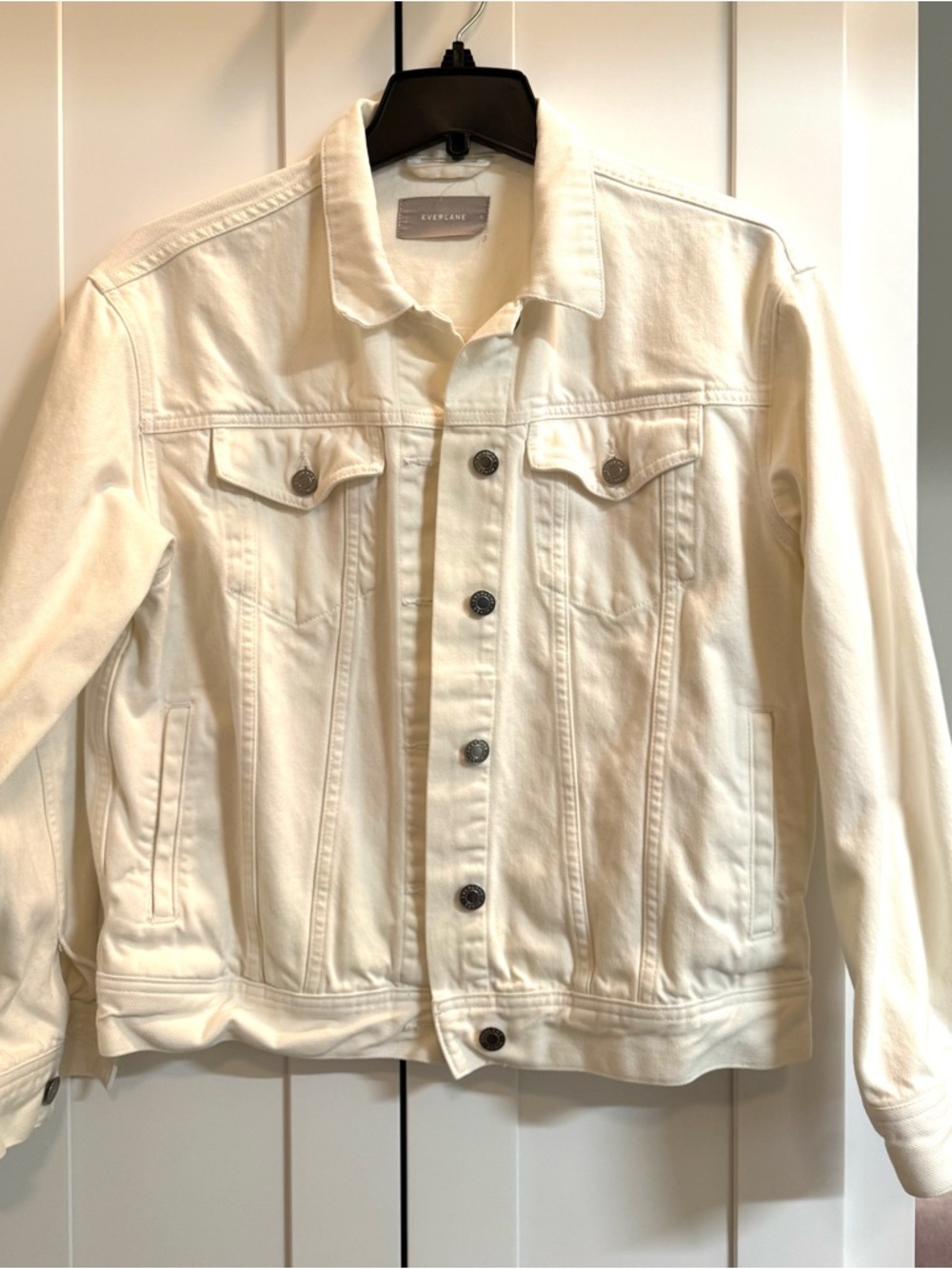 Everlane Off White Denim Jean Jacket Size M